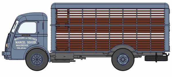 REE Modeles CB-045 - Cattle Truck Panhard Movic small animals two-colored Grey and Brown